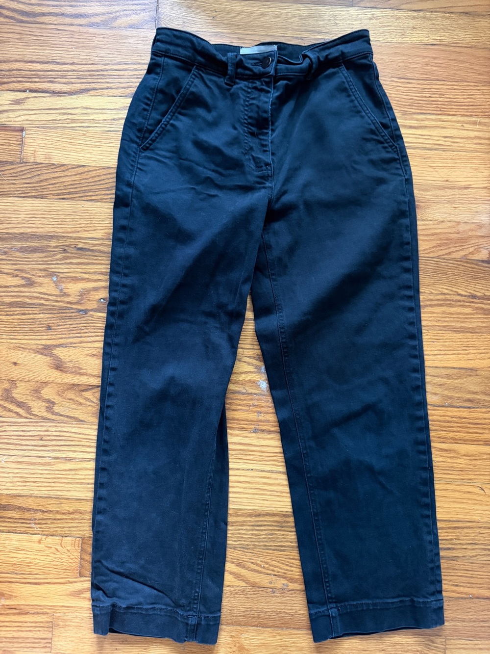 Everlane Cropped Straight Leg Jeans - Black
